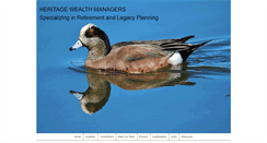 Desktop Screenshot of heritagewealthmgrs.com