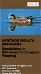 Mobile Screenshot of heritagewealthmgrs.com